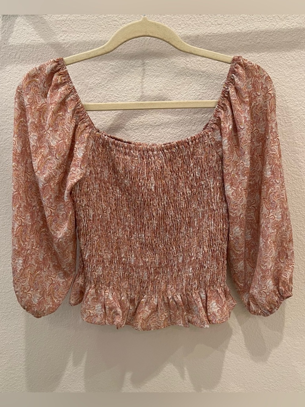 PAPERCRANE Smocked blouse
